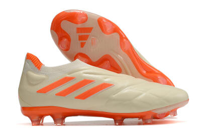 Adidas Copa Pure+ FG Low-Tops Soccer Cleats - White/Orange