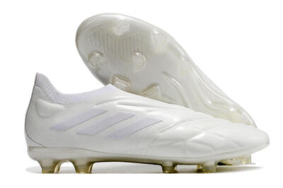 Adidas Copa Pure+ FG Low-Tops Soccer Cleats - White/White