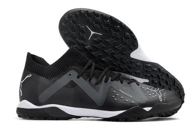 Puma Future Match TT TF Low-Tops Soccer Shoes - Black/White