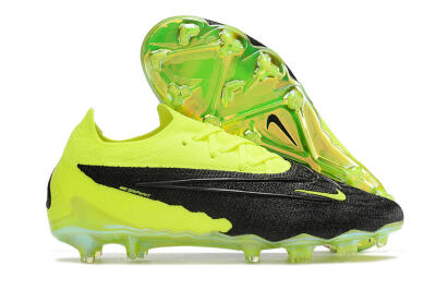 Nike Phantom GX Elite FG Low-Tops Soccer Cleats - Black/Green