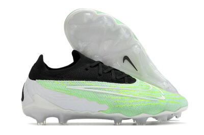 Nike Phantom GX Elite FG Low-Tops Soccer Cleats - White/Green/Black