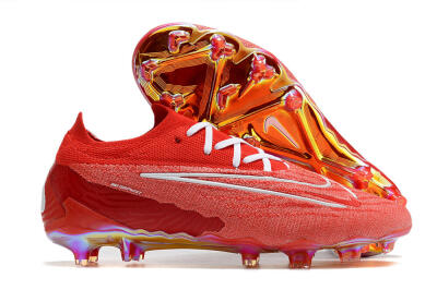 Nike Phantom GX Elite FG Low-Tops Soccer Cleats - Red/White