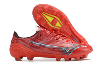 Mizuno Alpha Japan FG Low-Tops Soccer Cleats - Red/Black