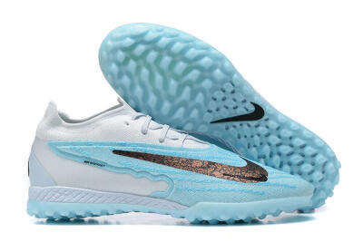Nike Phantom GX Elite TF Low-Tops Soccer Shoes - White/Blue/Black