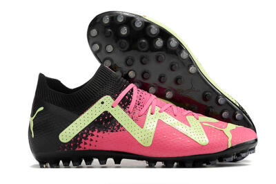 Puma Future Ultimate AG Low-Tops Soccer Cleats - Yellow/Pink/Black