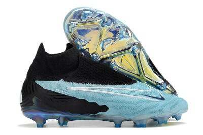 Nike Phantom GX Elite FG High-Tops Soccer Cleats - Blue/Black