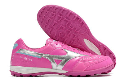 Mizuno Morelia Sala Japn TF Low-Tops Soccer Shoes - Pink/Silver