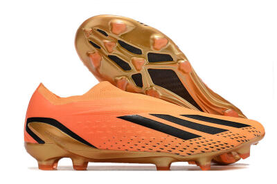 Adidas X Speedportal+ FG Low-Tops Soccer Cleats - Orange/Black/Gold