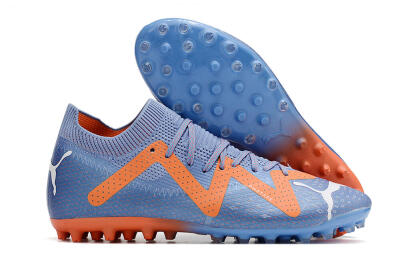 Puma Future Ultimate MG Low-Tops Soccer Cleats - Blue/Orange/White