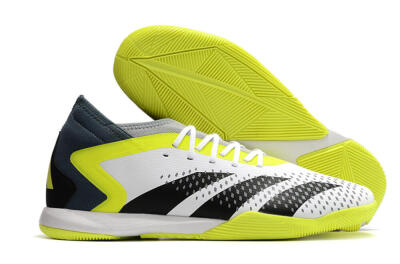 Adidas Predator Accuracy.3 IC Low-Tops Soccer Shoes - White/Black/Yellow