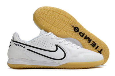 Nike React Tiempo Legend 9 Pro IC Low-Tops Soccer Shoes - White/Black