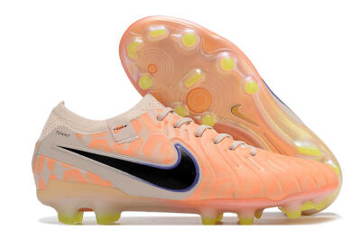 Nike Tiempo Legend 10 Elite FG Low-Tops Soccer Cleats - Orange/Black/Guava Ice