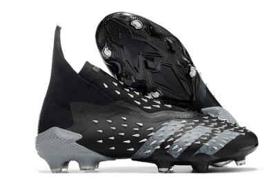 Adidas Predator Freak+ FG High-Tops Soccer Cleats - Black/Siliver