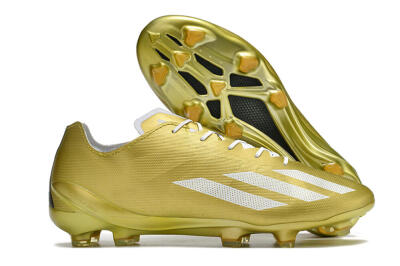 Adidas X Crazyfast.1 FG Low-Tops Soccer Cleats - Gold/White