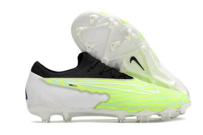 Nike React Phantom GX Academy FG Low-Tops Soccer Cleats - Yellow/Black/White