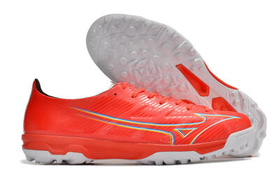Mizuno Alpha Made in Japan TF Low-Tops Soccer Shoes - Red/Yellow/White