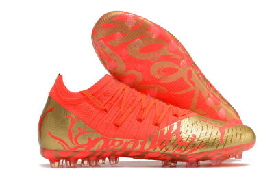 Puma Future Z 1.3 Instinct MG Low-Tops Soccer Cleats - Red/Gold