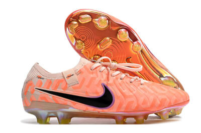 Nike Tiempo Legend 10 Elite FG Low-Tops Soccer Cleats - Pink/Black