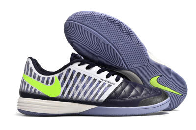 Nike Lunar Gato 2 IC Low-Tops Soccer Shoes - Blue/White/Green