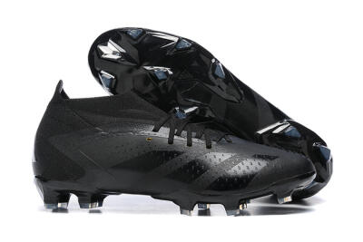 Adidas Predator Accuracy+ FG High-Tops Soccer Cleats - Black/Black