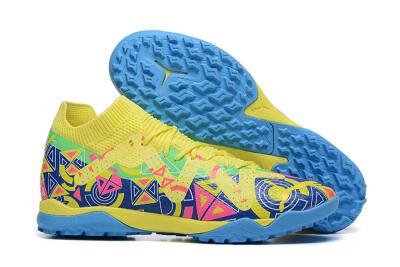 Puma Ultra Ultimate TF Low-Tops Soccer Shoes - Yellow/Rainbow