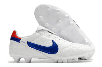 Nike Premier 3 FG Low-Tops Soccer Cleats - White/Blue/Red