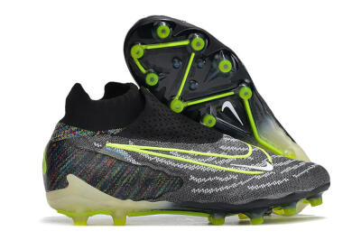 Nike Phantom GX Elite DF AG High-Tops Soccer Cleats - Black/Rainbow