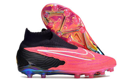 Nike Phantom GX Elite DF AG High-Tops Soccer Cleats - Pink/White/Black