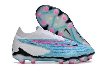 Nike Phantom GX Elite AG Low-Tops Soccer Cleats - Blue/Pink/White