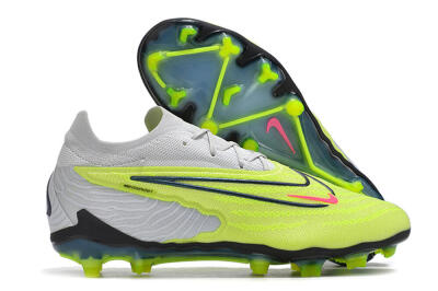 Nike Phantom GX Elite FG Low-Tops Soccer Cleats - Green/Pink/Black/White