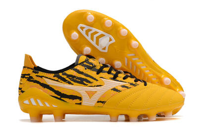 Mizuno Morelia Neo 3 Pro FG Low-Tops Soccer Cleats - Yellow/Black/White