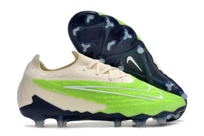 Nike Phantom GX Elite FG Low-Tops Soccer Cleats - Green/White/Beige