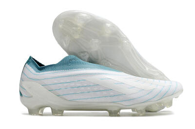 Adidas X Speedportal+ FG Low-Tops Soccer Cleats - White/Blue