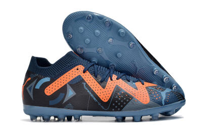 Puma Future Ultimate MG Low-Tops Soccer Cleats - Blue/Orange/Blue