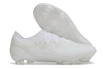 Adidas X Crazyfast.1 FG Low-Tops Soccer Cleats - White/White/White