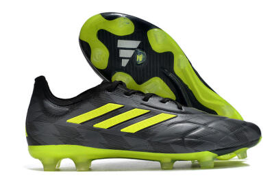 Adidas Copa Pure.1 FG Low-Tops Soccer Cleats - Black/Green
