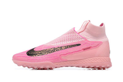 Nike Phantom GX Elite DF TF High-Tops Soccer Shoes - Pink/White