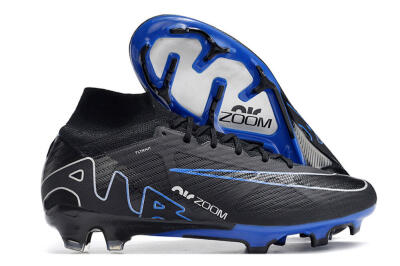 Nike Air Zoom Superfly 9 Elite SE FG High-Tops Soccer Cleats - Black/Blue/White