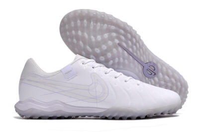 Nike Tiempo Legend 10 TF Low-Tops Soccer Shoes - White/Blue