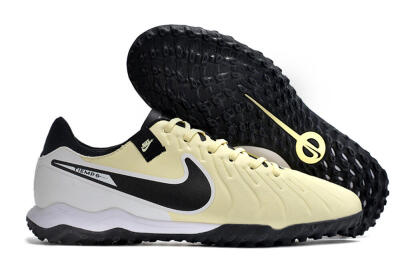 Nike Tiempo Legend 10 TF Low-Tops Soccer Shoes - Yellow/Black/White