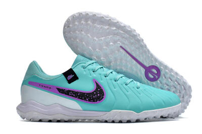 Nike Tiempo Legend 10 Academy TF Low-Tops Soccer Shoes - Blue/Purple/White