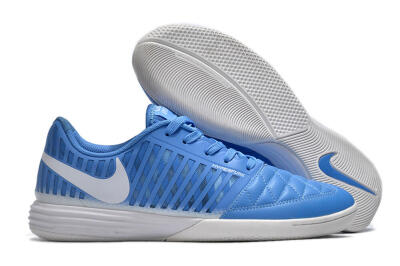 Nike Lunar Gato 2 IC Low-Tops Soccer Shoes - Blue/White