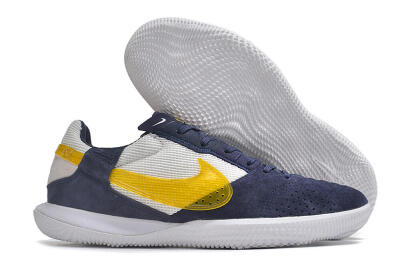 Nike StreetGato IC Low-Tops Soccer Shoes - Blue/Yellow/White