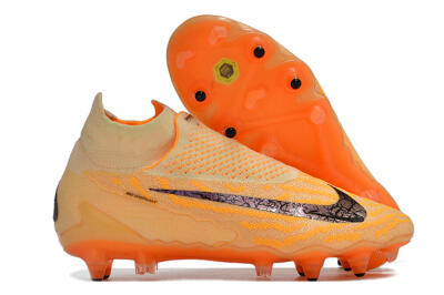 Nike Phantom GX Elite DF Link Pro SG High-Tops Soccer Cleats - Orange/Pink/Black