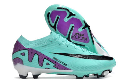 Nike Air Zoom Mercurial Vapor 15 Elite FG Low-Tops Soccer Cleats - Blue/Purple/Black