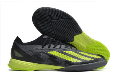 Adidas X Crazyfast.1 IC Low-Tops Soccer Shoes - Black/Grey/Yellow