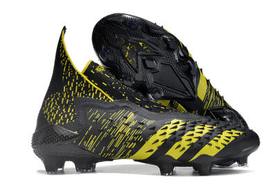 Adidas Predator Freak.1 FG High-Tops Soccer Cleats - Black/Yellow