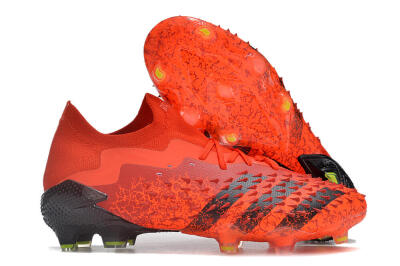 Adidas Predator Freak.1 Low FG High-Tops Soccer Cleats - Red/Black