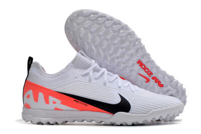 Nike Air Zoom Mercurial Vapor 15 Pro TF Low-Tops Soccer Shoes - White/Black/Red