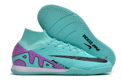 Nike Air Zoom Mercurial Superfly 9 Elite IC High-Tops Soccer Shoes - Blue/Purple/Black
